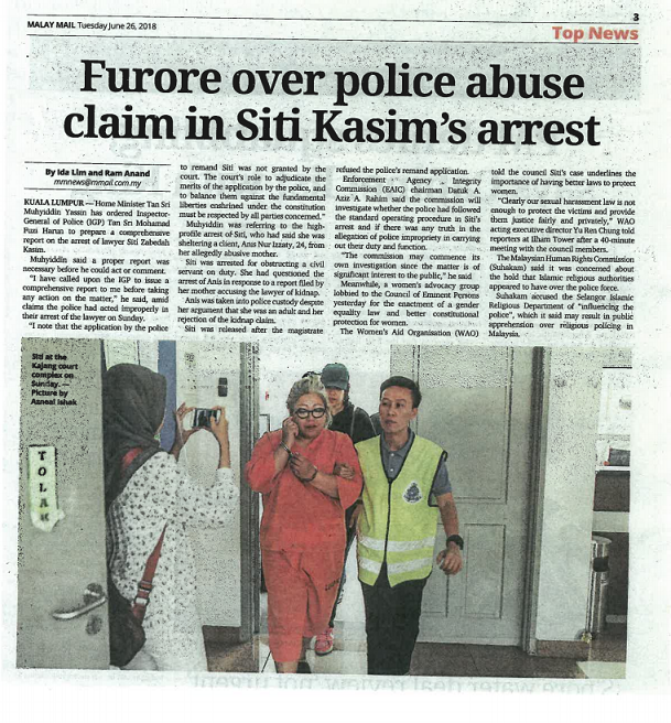 26 June 2018- Furore over police abuse claim in Siti Kasim's arrest.png