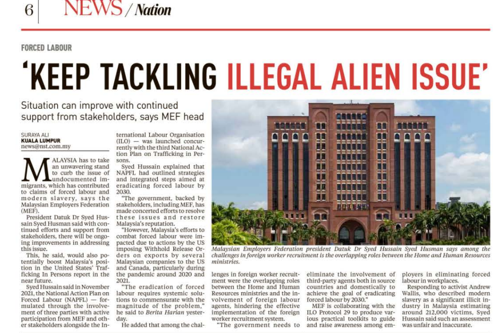 3 DISEMBER KEEP TACKLING ILLEGAL ALIEN ISSUE
